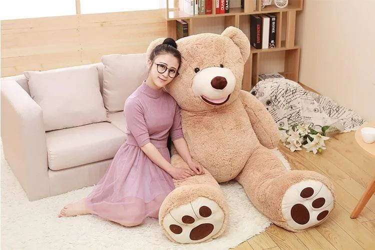 130cm America bear Stuffed animal teddy bear cover plush soft toy doll pillow cover(without stuff) kids baby adult gift