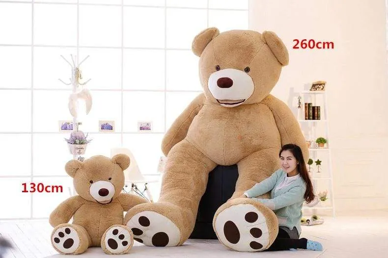 130cm America bear Stuffed animal teddy bear cover plush soft toy doll pillow cover(without stuff) kids baby adult gift