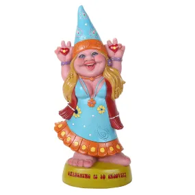 13.75" Gnome Statue - Groovy Lady