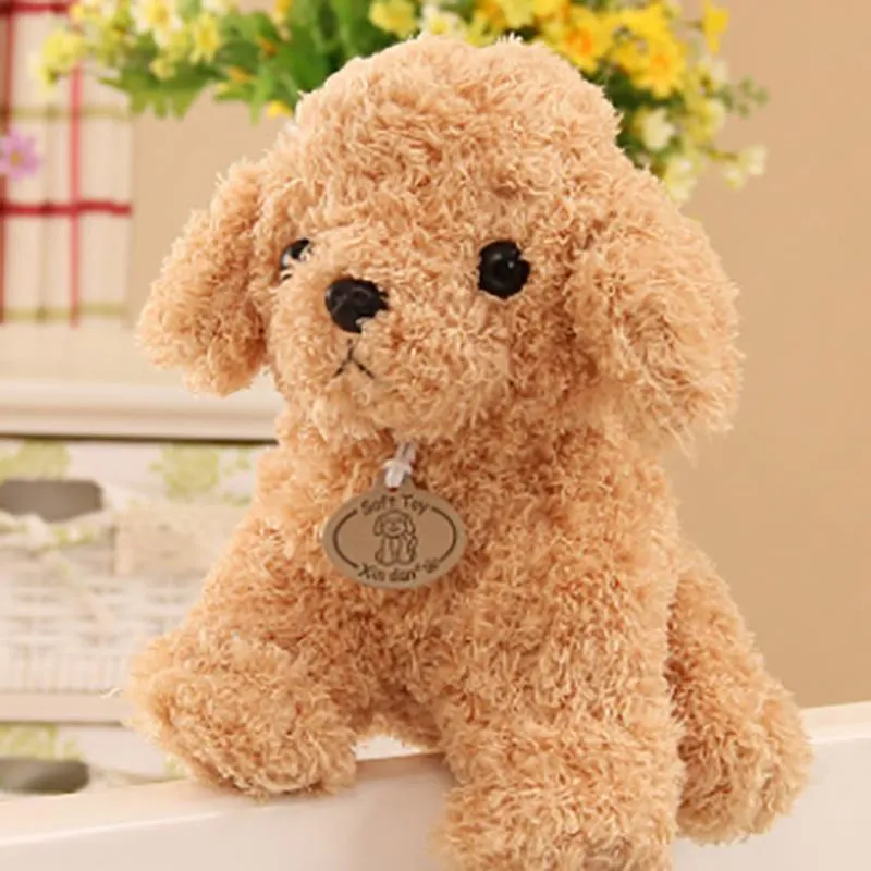 18/25 cm Simulation Dog Poodle Plush Toys Cute Animal Suffed Doll  for Christmas Gift