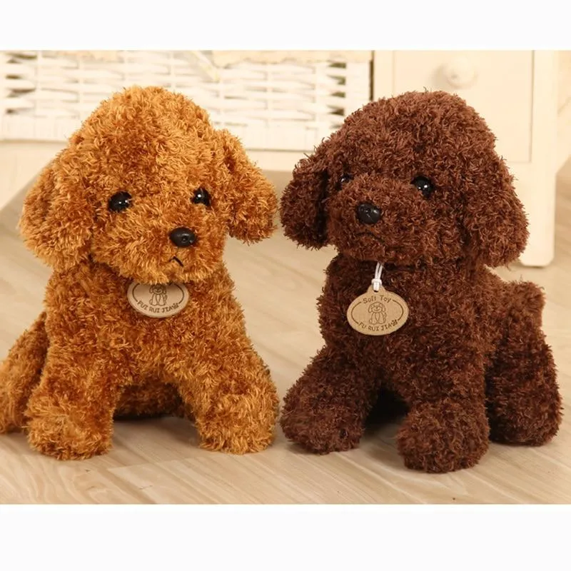 18/25 cm Simulation Dog Poodle Plush Toys Cute Animal Suffed Doll  for Christmas Gift