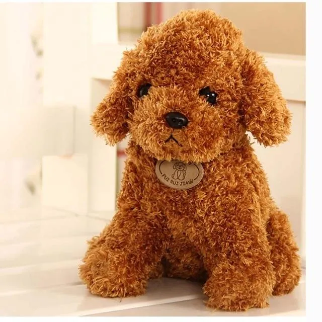 18/25 cm Simulation Dog Poodle Plush Toys Cute Animal Suffed Doll  for Christmas Gift