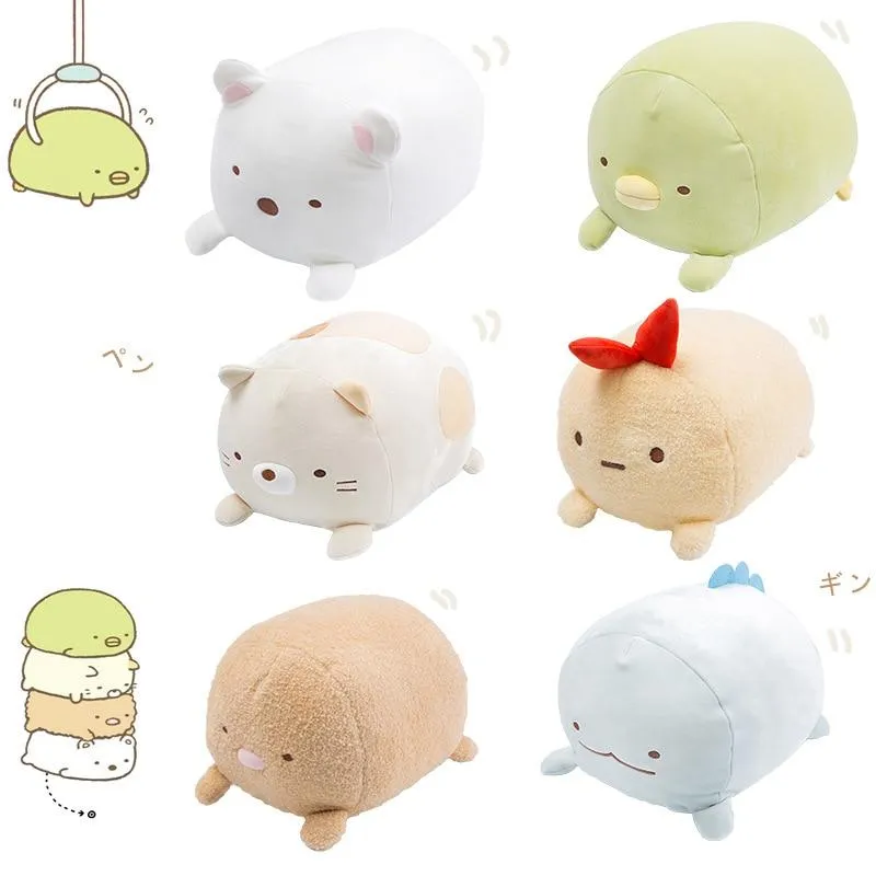 1pc 19/30cm Japanese Animation Sumikko Gurashi Penguin Cat Plush Toys San-X Corner Bio Cartoon Doll for Kids Birthday Gifts