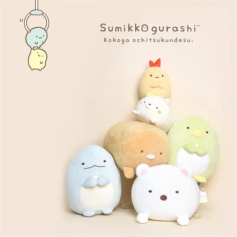 1pc 19/30cm Japanese Animation Sumikko Gurashi Penguin Cat Plush Toys San-X Corner Bio Cartoon Doll for Kids Birthday Gifts