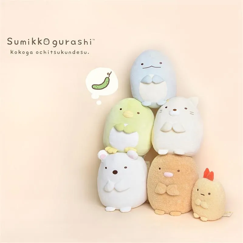 1pc 19/30cm Japanese Animation Sumikko Gurashi Penguin Cat Plush Toys San-X Corner Bio Cartoon Doll for Kids Birthday Gifts