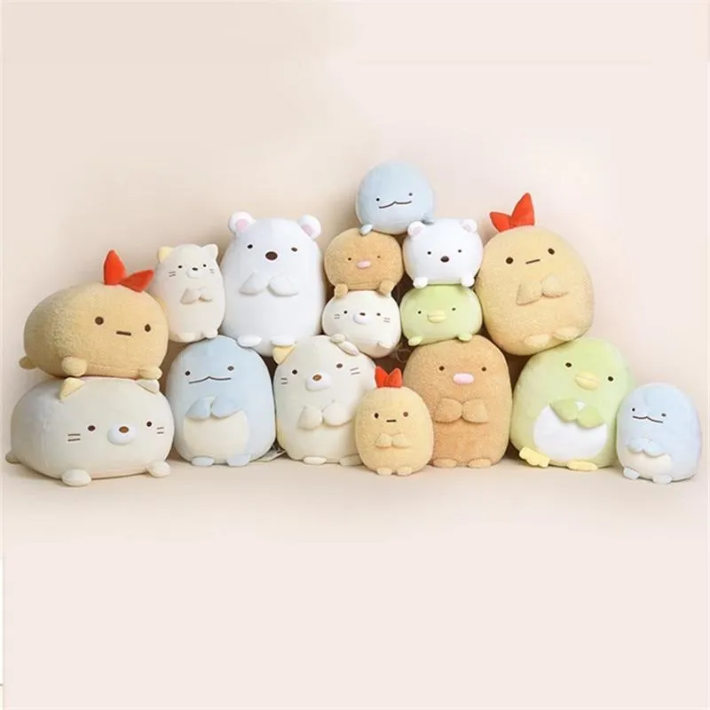 1pc 19/30cm Japanese Animation Sumikko Gurashi Penguin Cat Plush Toys San-X Corner Bio Cartoon Doll for Kids Birthday Gifts