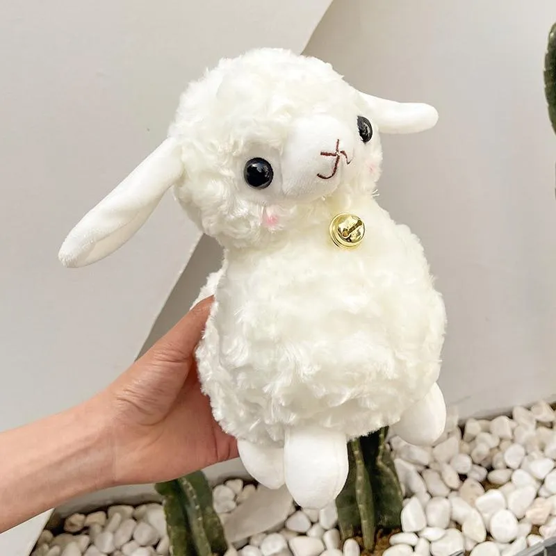 23cm White Sheep Plush Doll Baby Cute Animal Doll Soft Cotton stuffed doll Home Soft Toys Sleeping Mate Stuffed Plush Toys