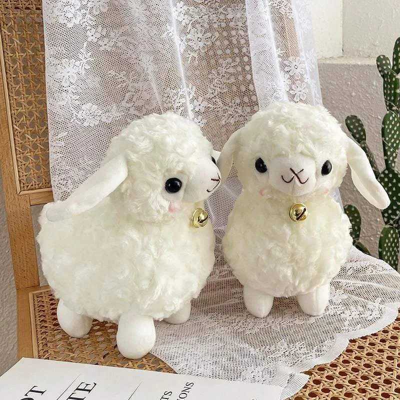 23cm White Sheep Plush Doll Baby Cute Animal Doll Soft Cotton stuffed doll Home Soft Toys Sleeping Mate Stuffed Plush Toys