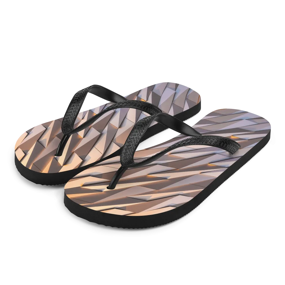 Abstract Metal Flip-Flops