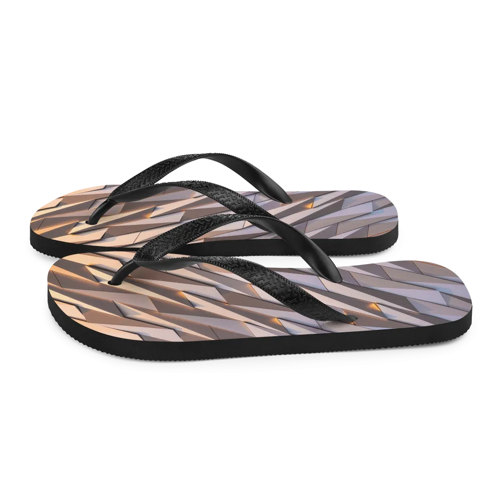 Abstract Metal Flip-Flops