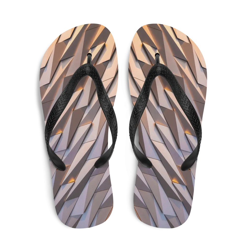 Abstract Metal Flip-Flops