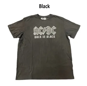 ACDC Men's Crewneck Stretch Short Sleeve Comfortable Graphic Band Tee