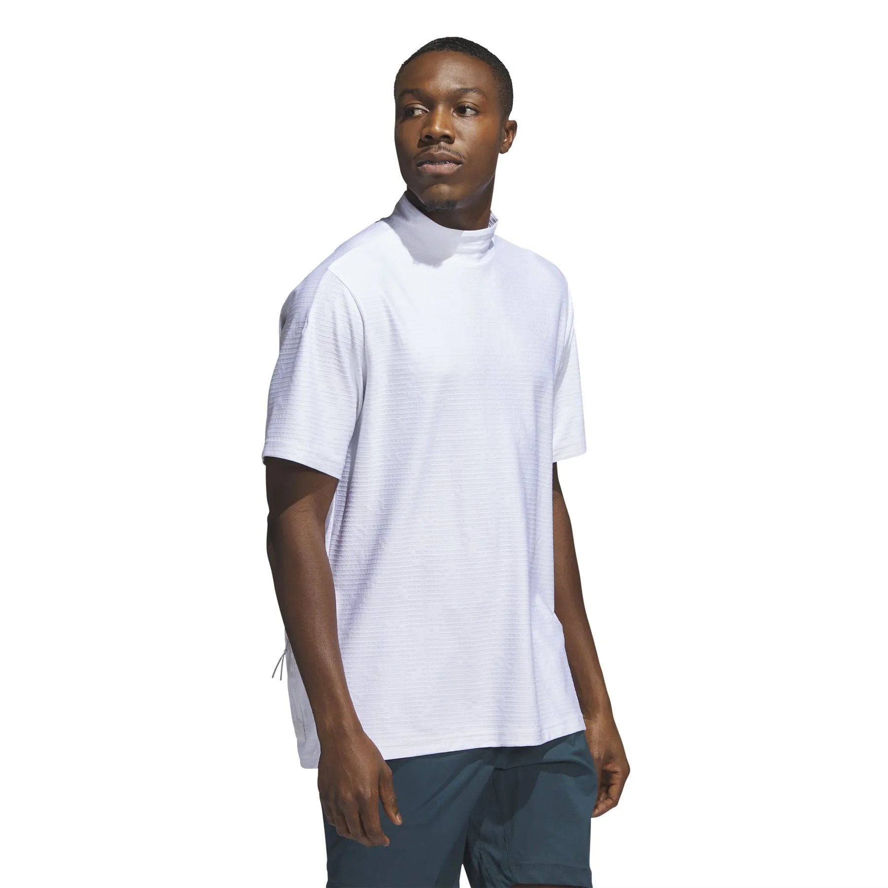 Adicross Mock Neck Polo White - AW23