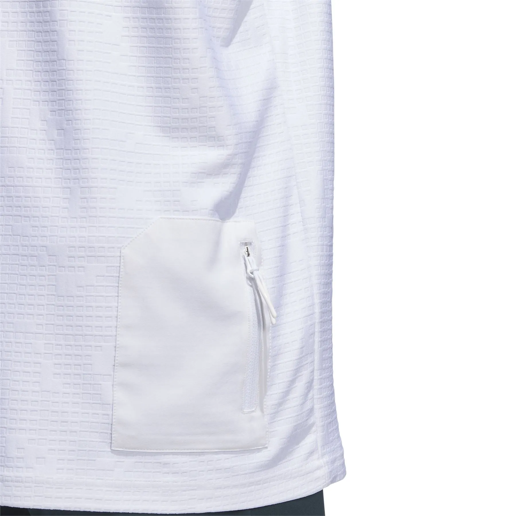 Adicross Mock Neck Polo White - AW23