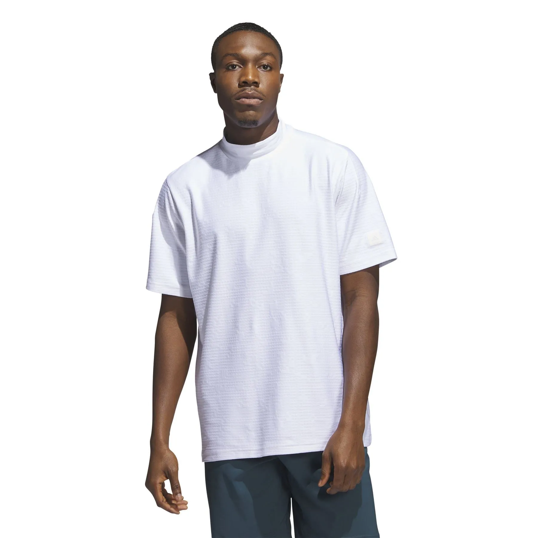 Adicross Mock Neck Polo White - AW23