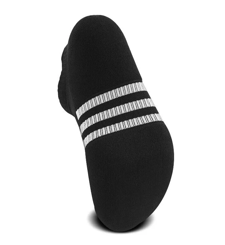 ADIDAS UNISEX PERFORMANCE CUSHIONED LOW 3 PACK BLACK SOCKS