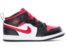 Air Jordan 1 Mid Black Fire Red (TD)