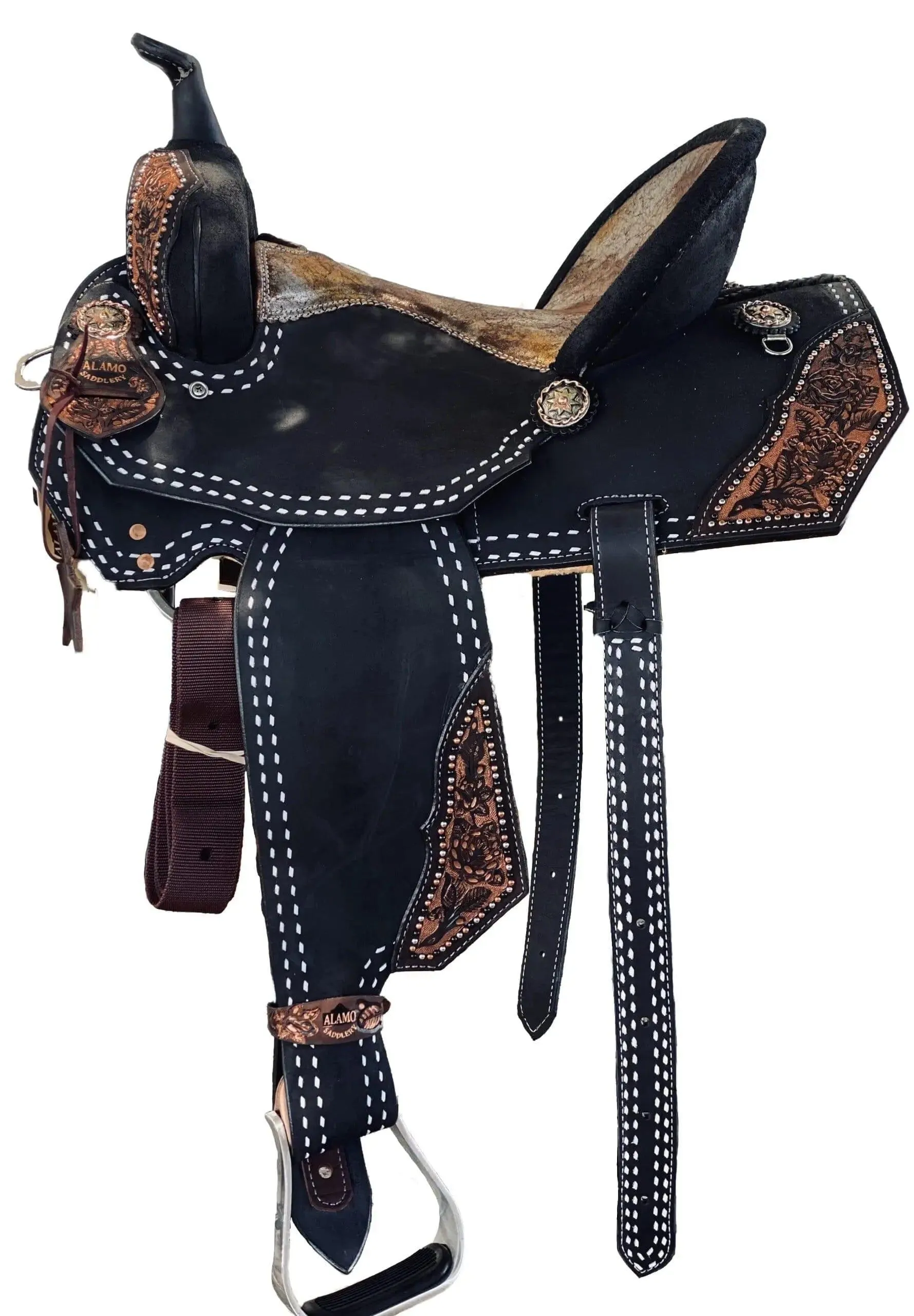 Alamo Saddlery 15 Black Beauty Barrel