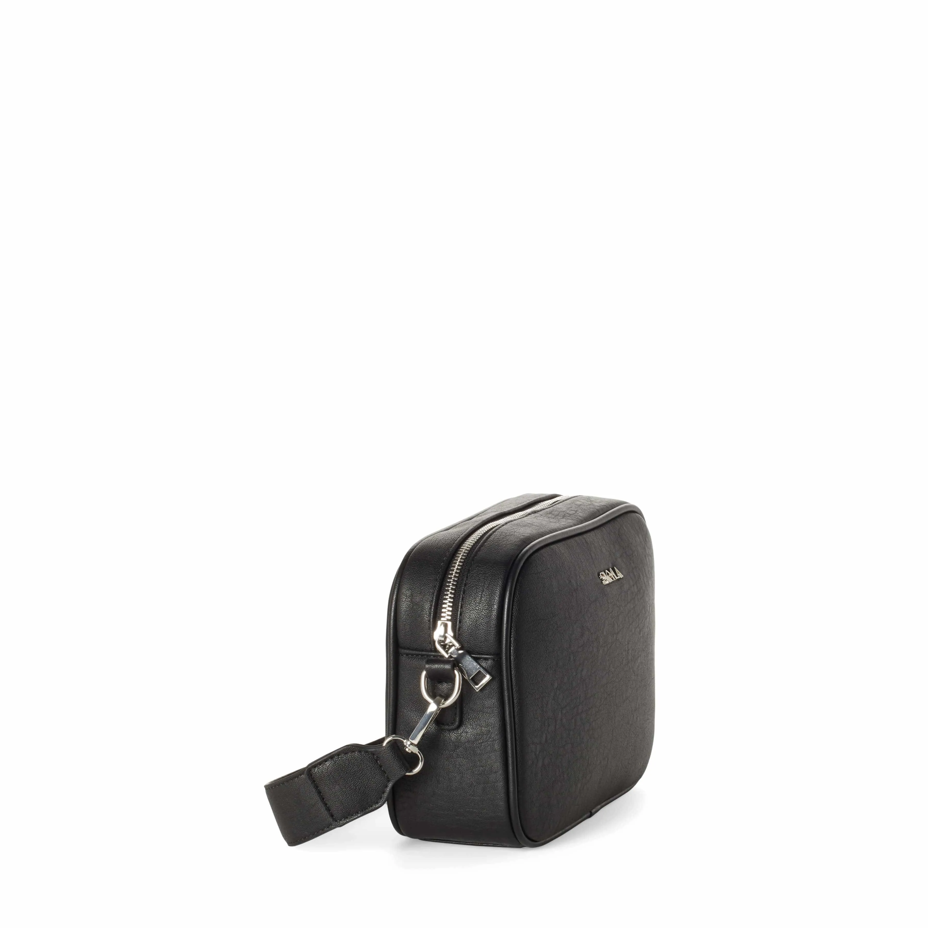 Alicia Vegan Crossbody Bag | Black