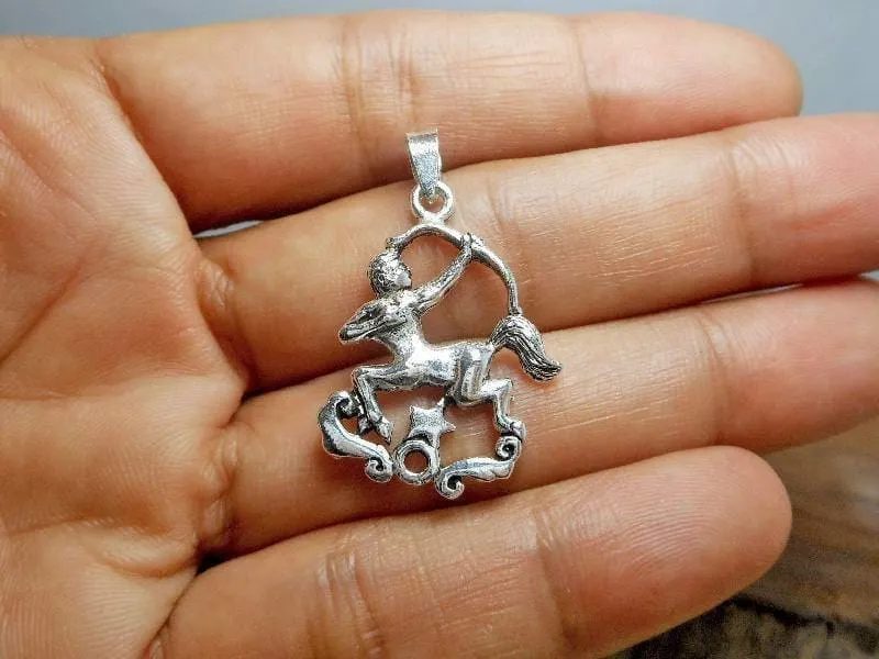 Amazing Handcraft Sterling Silver Sagittarius Star Sign Charm,Sagittarius Charm,Sagittarius Zodiac Charm,Birth Sign Charm,Personalized Gifts