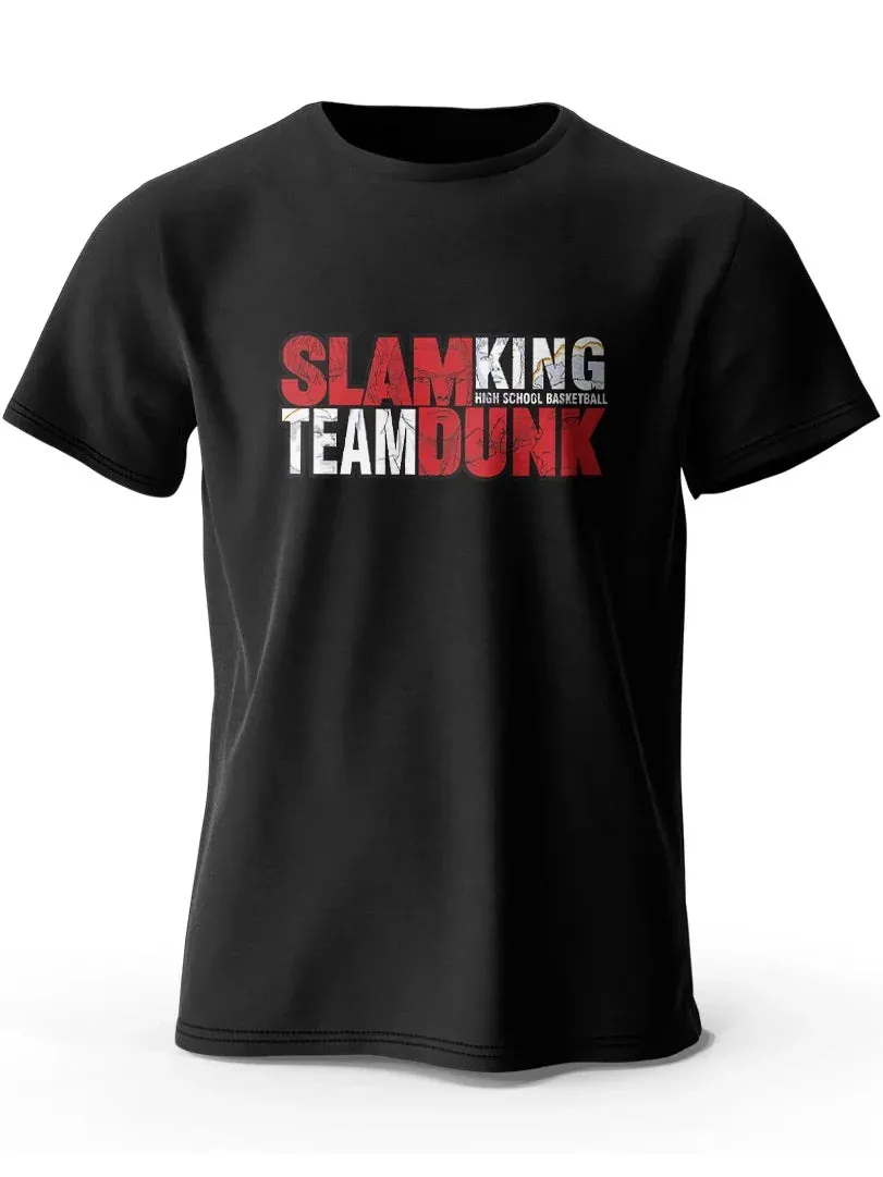 Anime Slam Dunk Printed 100% Cotton Classic T-Shirt For Men Women