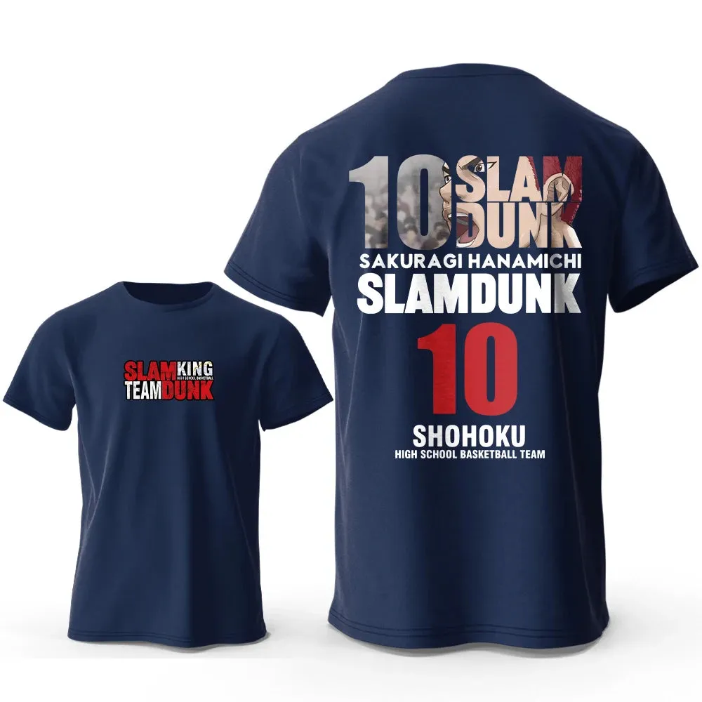 Anime Slam Dunk Printed 100% Cotton Classic T-Shirt For Men Women