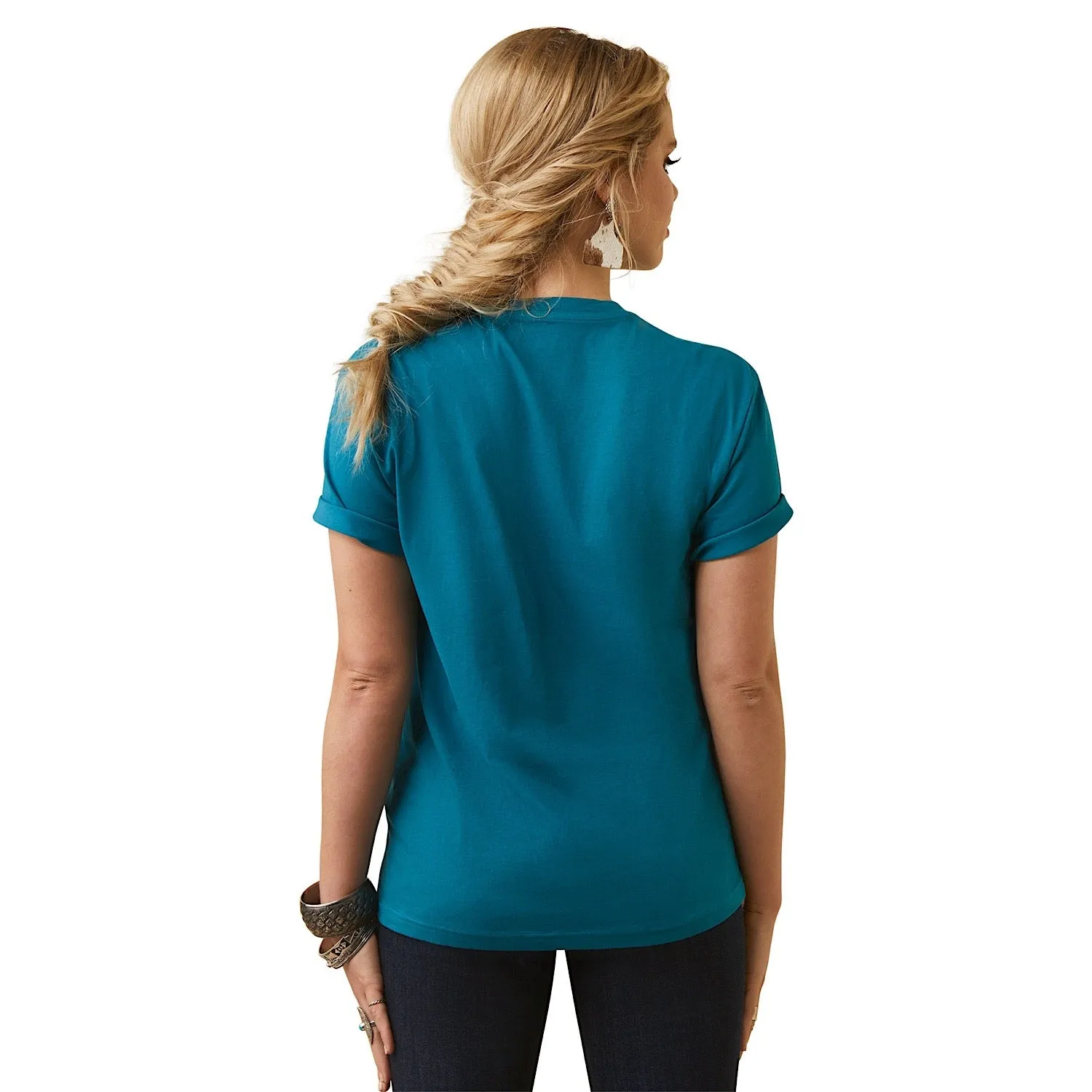 Ariat Women's Heartland Tee Deep Lagoon