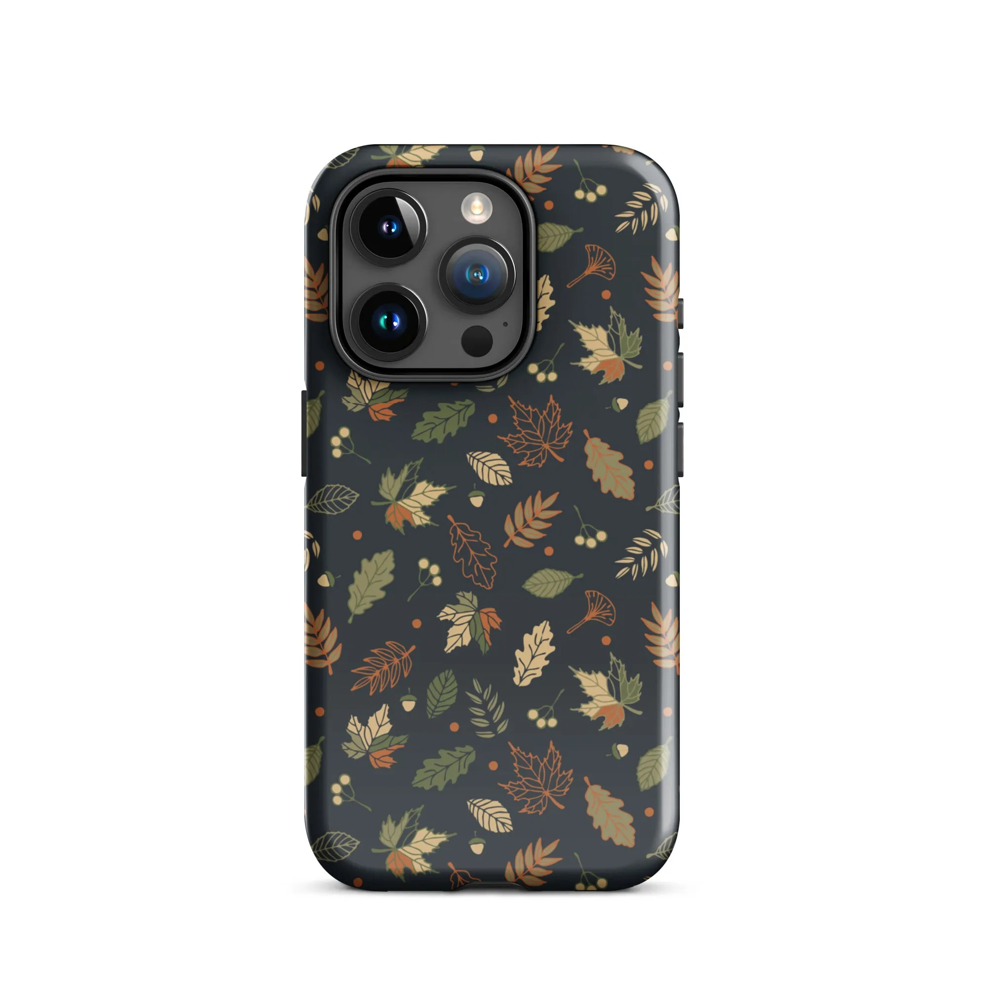 Autumn Twilight Leaves Premium iPhone Case