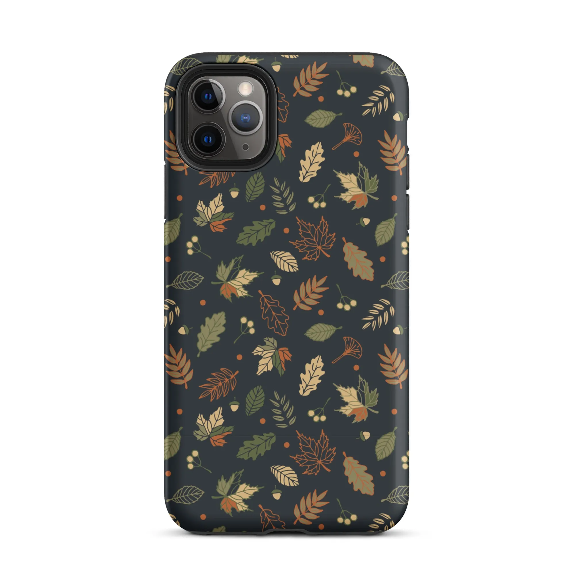 Autumn Twilight Leaves Premium iPhone Case