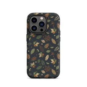 Autumn Twilight Leaves Premium iPhone Case