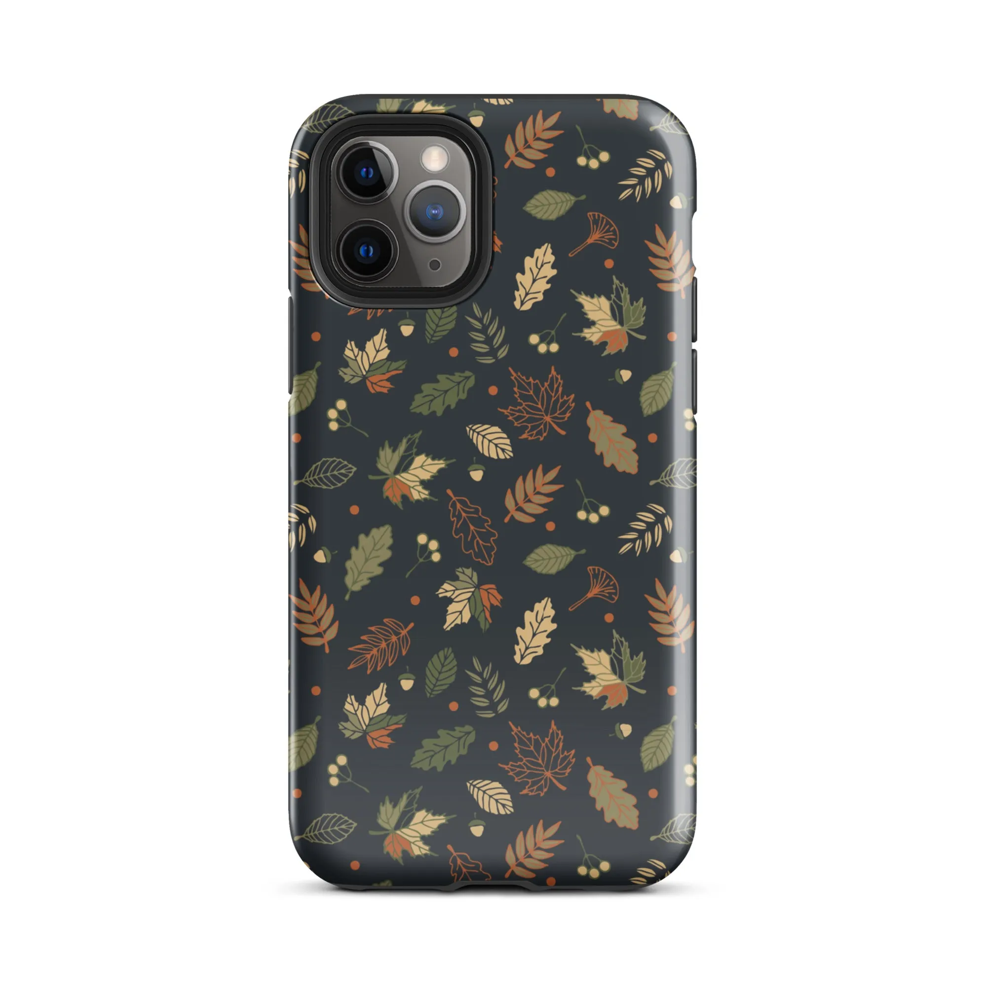 Autumn Twilight Leaves Premium iPhone Case