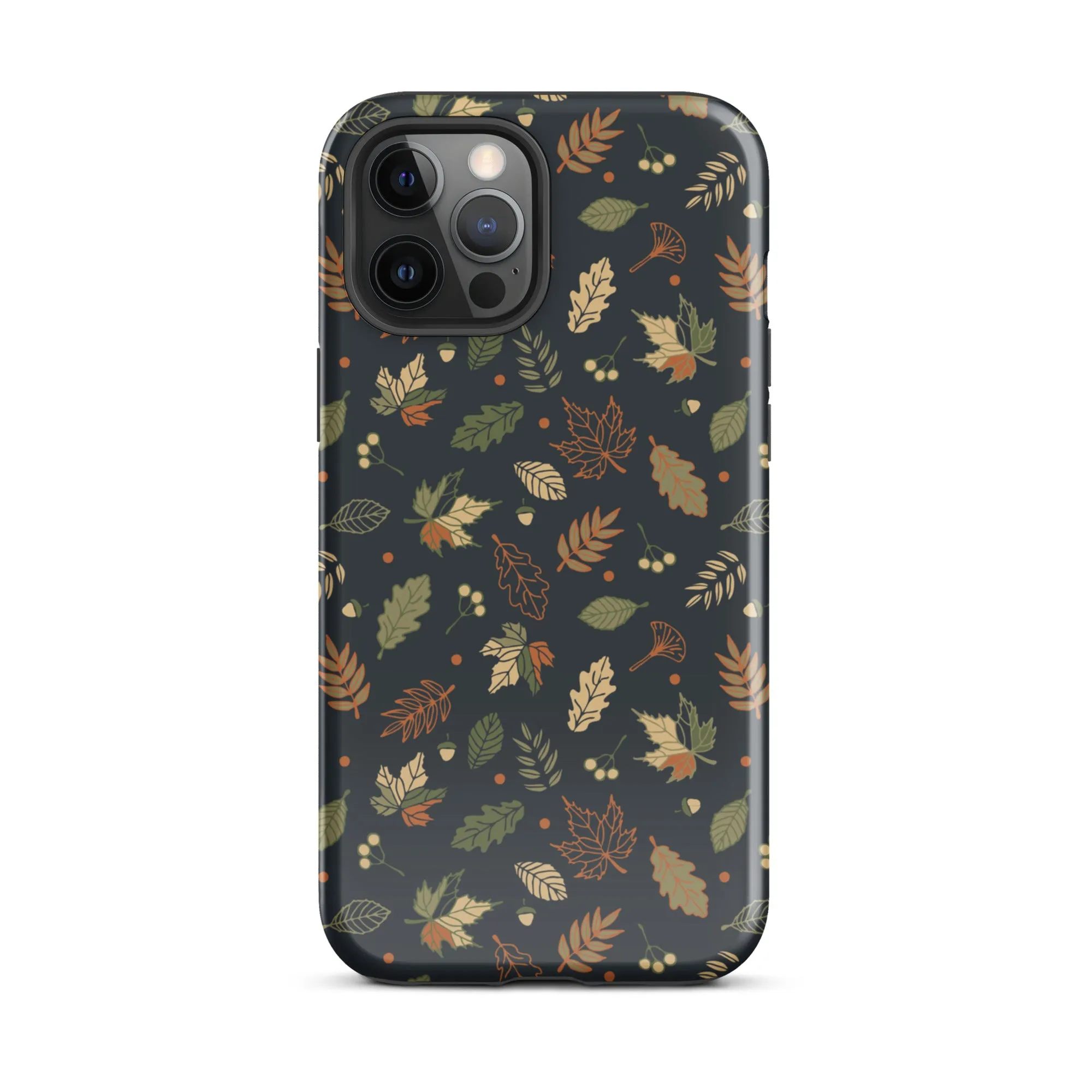 Autumn Twilight Leaves Premium iPhone Case