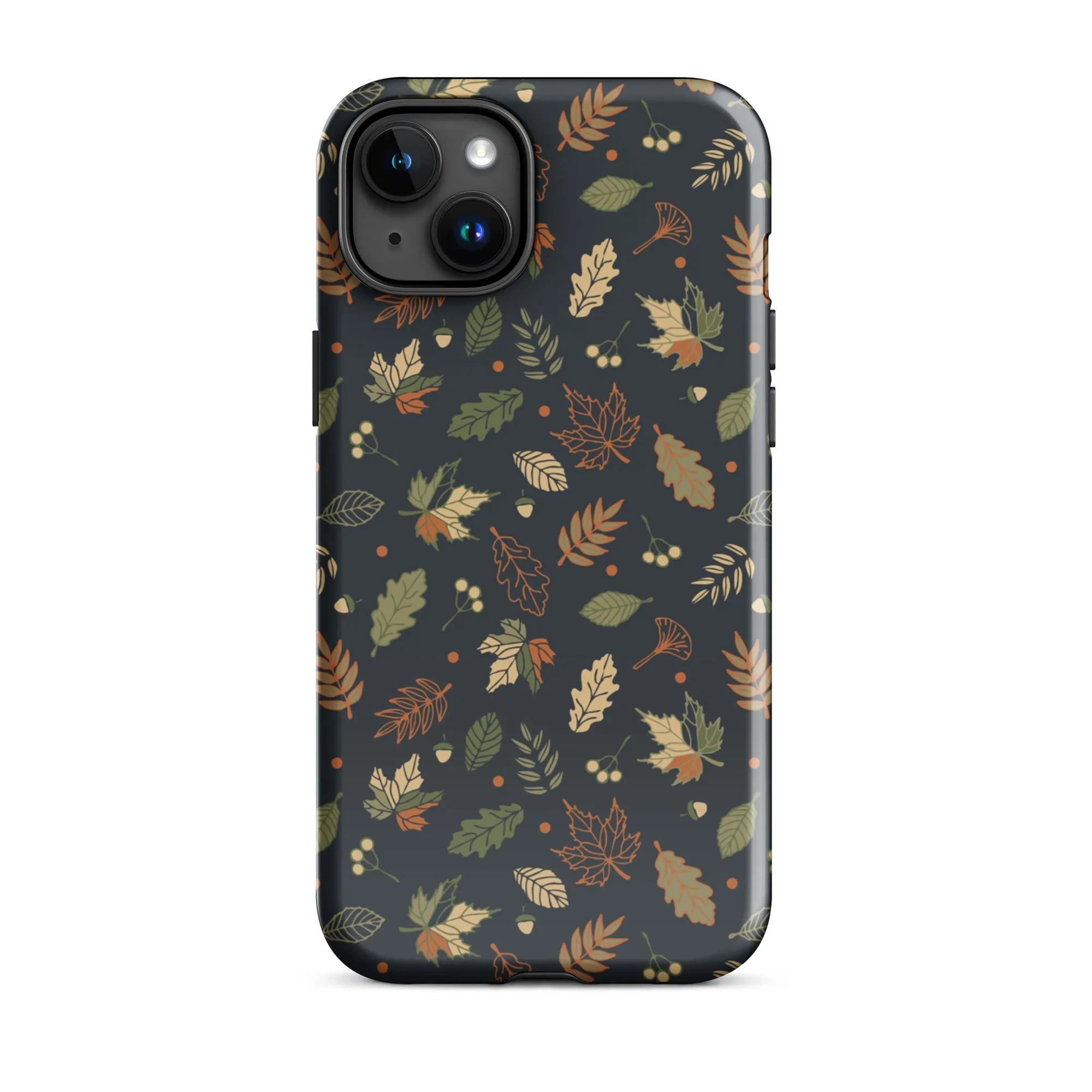 Autumn Twilight Leaves Premium iPhone Case