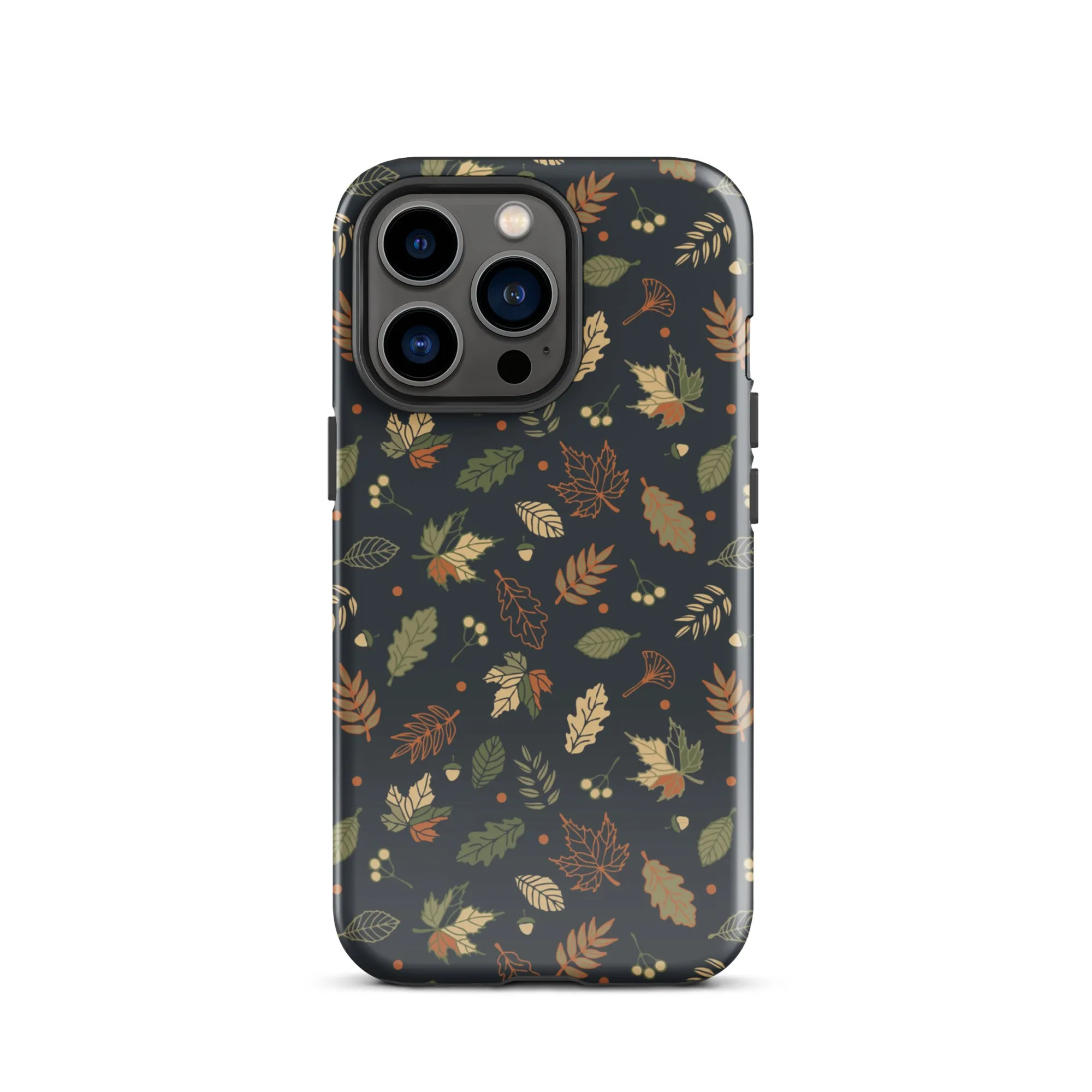 Autumn Twilight Leaves Premium iPhone Case