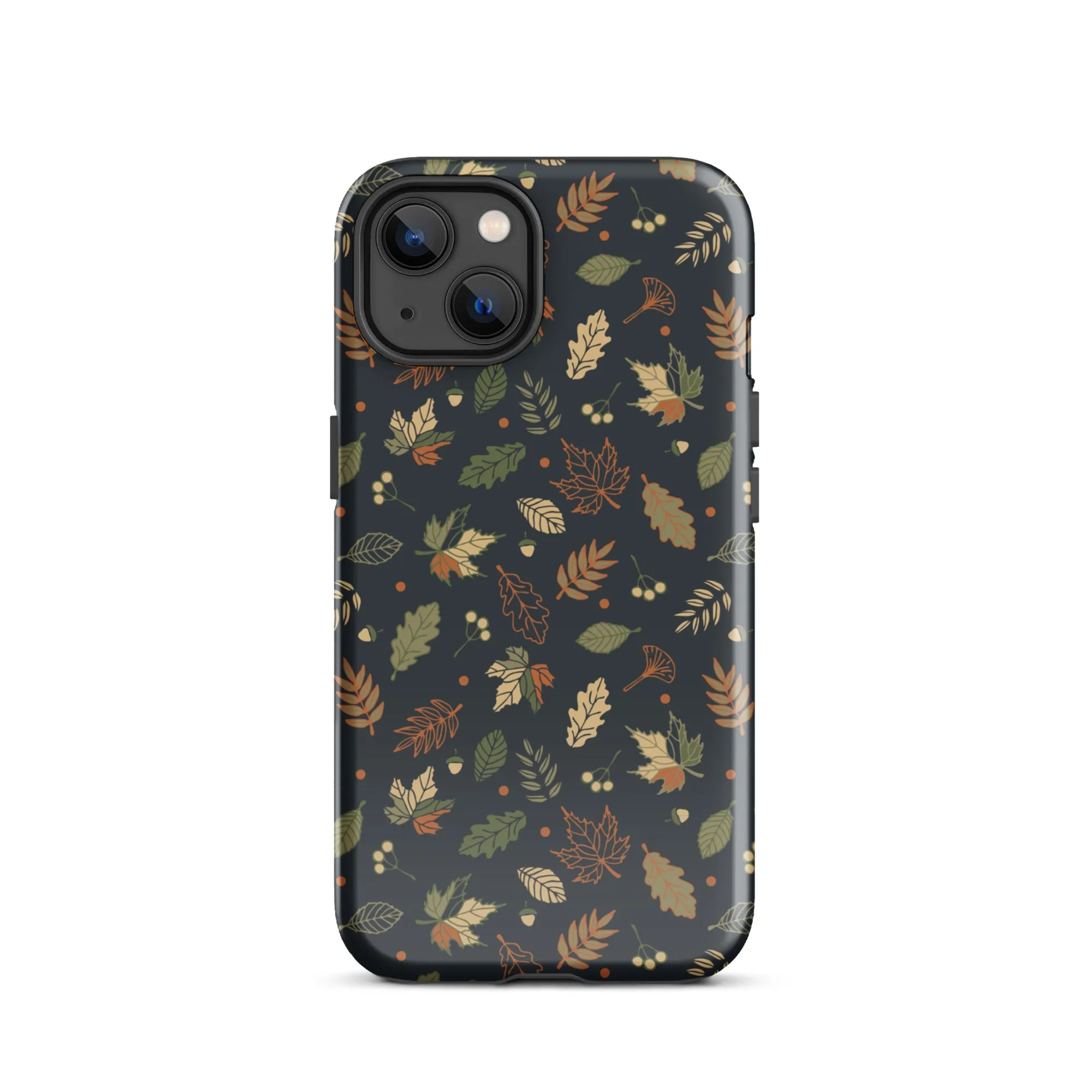 Autumn Twilight Leaves Premium iPhone Case