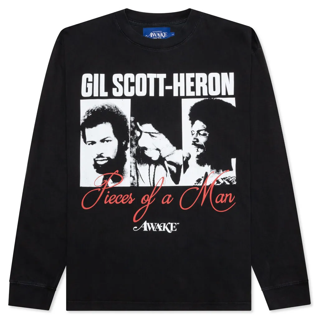 Awake NY x Gil Scott Heron L/S Tee - Charcoal