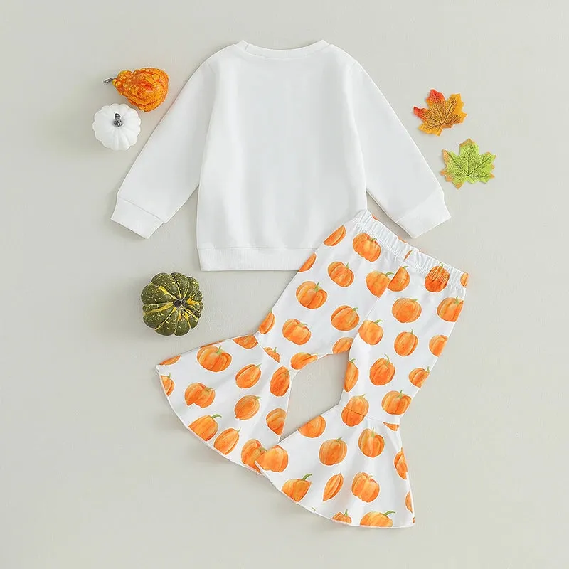 BABY PIE PIE PIE Y2K Thanksgiving Girls Bell Bottom Outfit