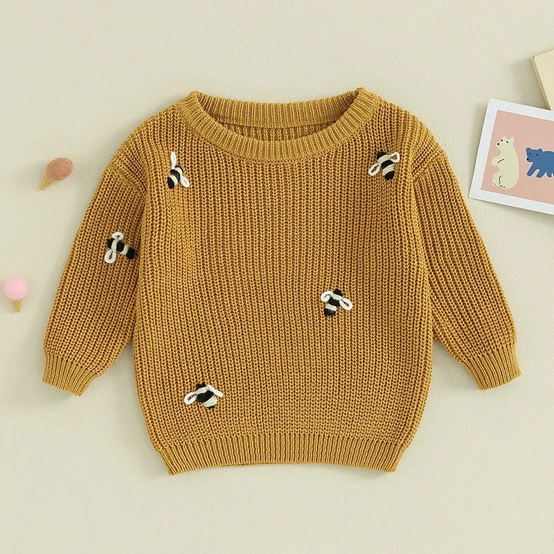 Baby (to 24M) Deluxe Girls Sweater - BUMBLEBEES