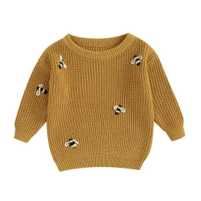 Baby (to 24M) Deluxe Girls Sweater - BUMBLEBEES