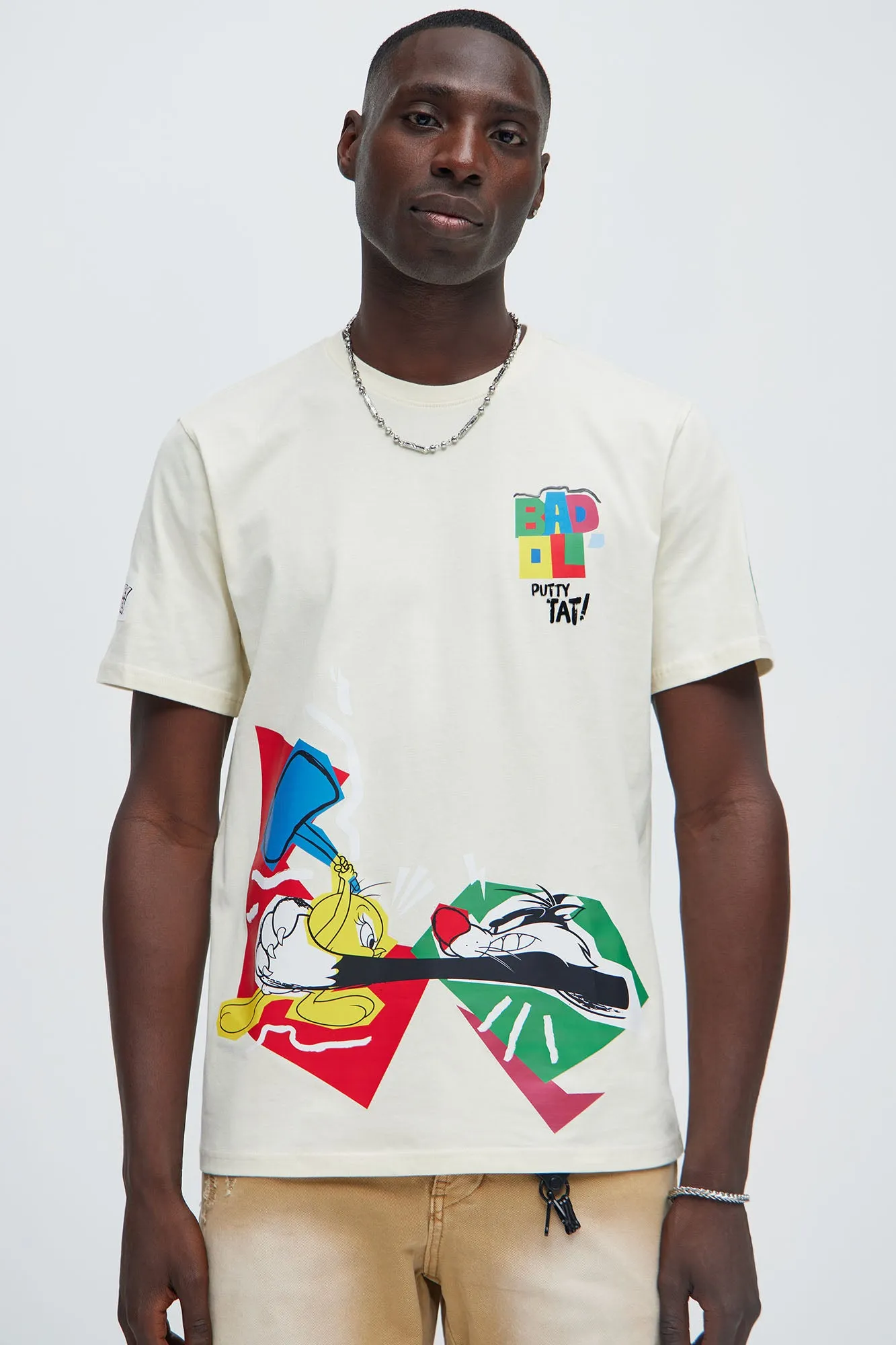 Bad Tweety Short Sleeve Tee - Off White