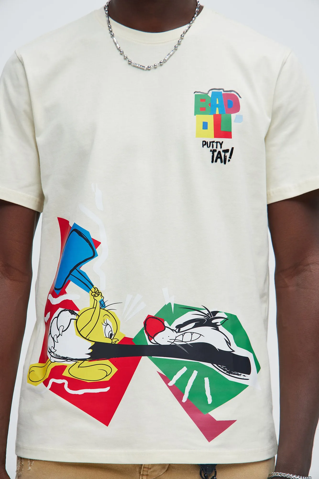 Bad Tweety Short Sleeve Tee - Off White