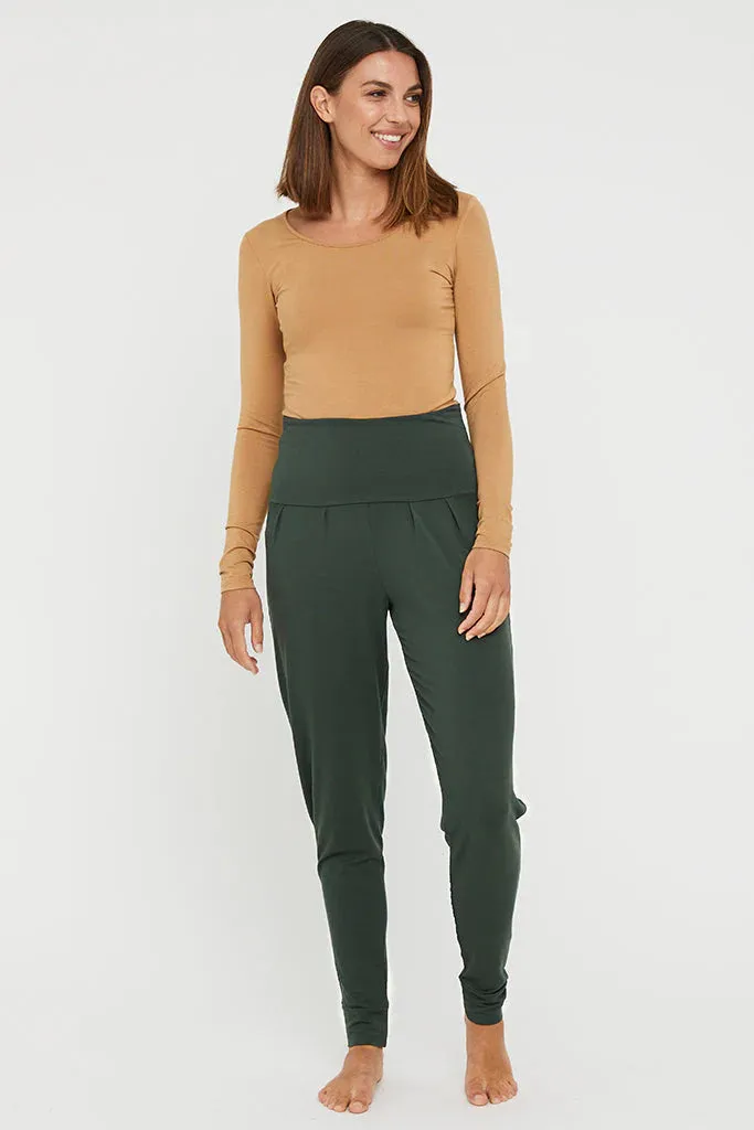 Bamboo Slouch Pant  - Forest