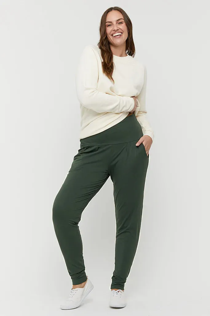 Bamboo Slouch Pant  - Forest