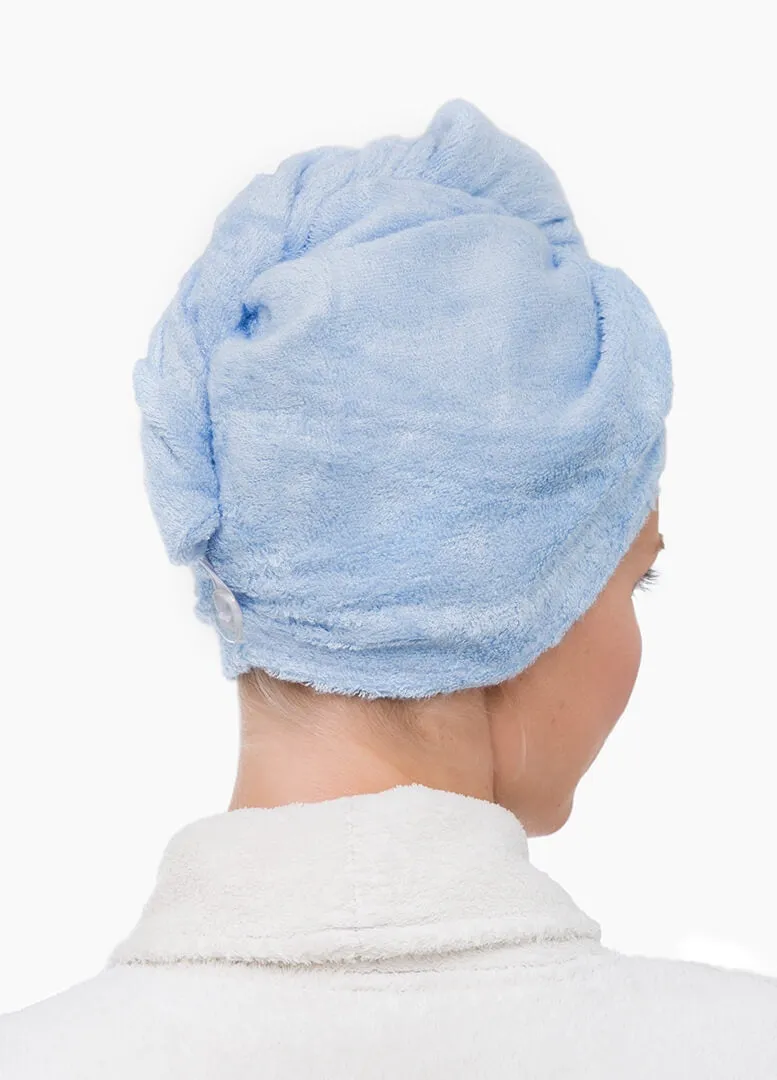 Bamboo Textiles Hair Towel - Blue