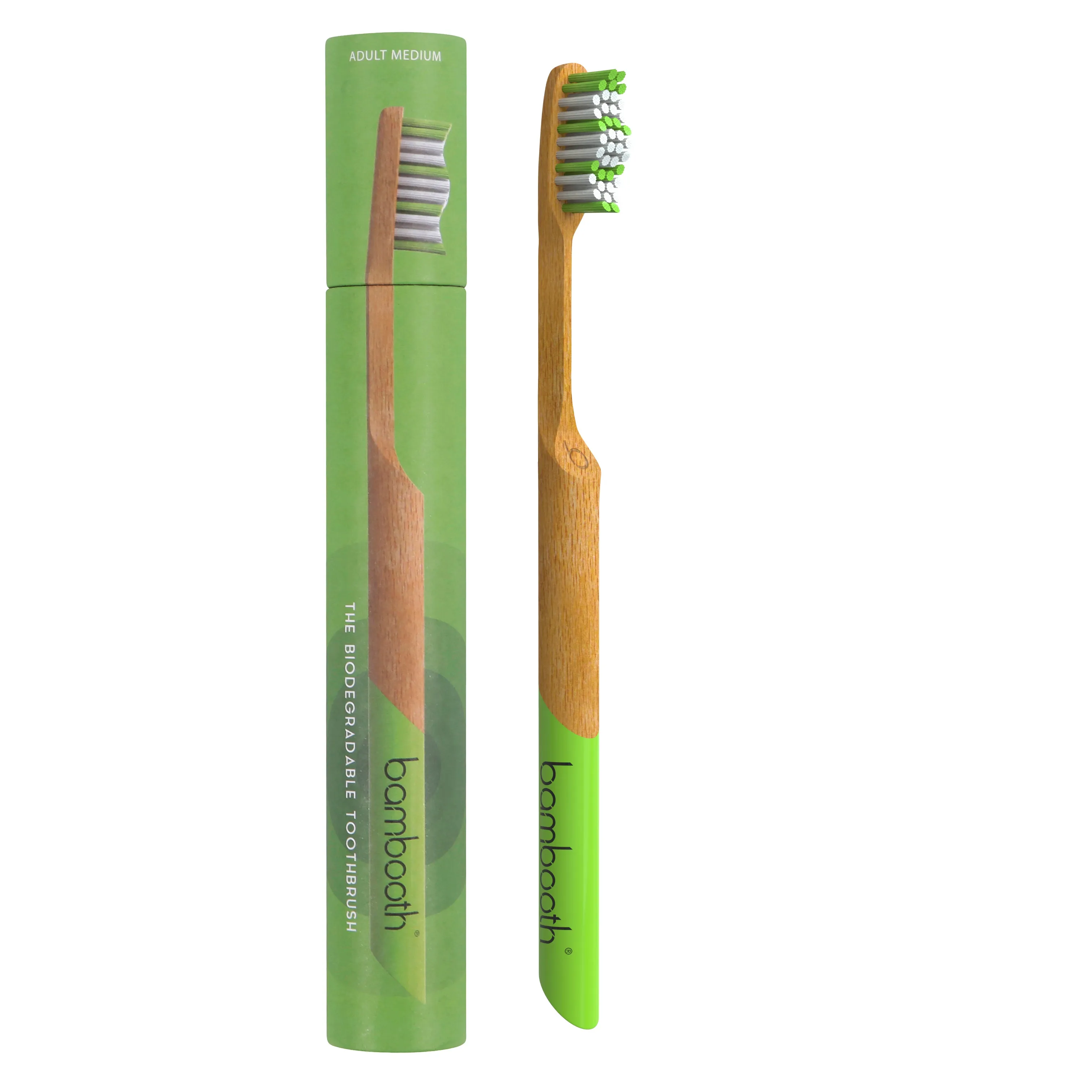 Bambooth Forest Green Adult Soft Toothbrush