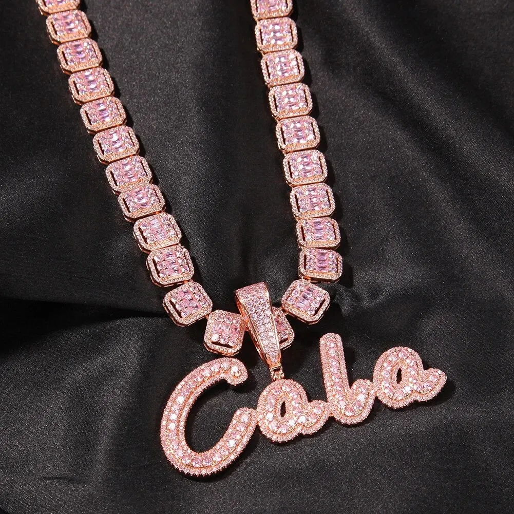 Barbie Baguette Name Necklace