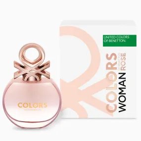 Benetton Colors Rose For Her 2.7 oz Eau de Toilette Spray 80ml