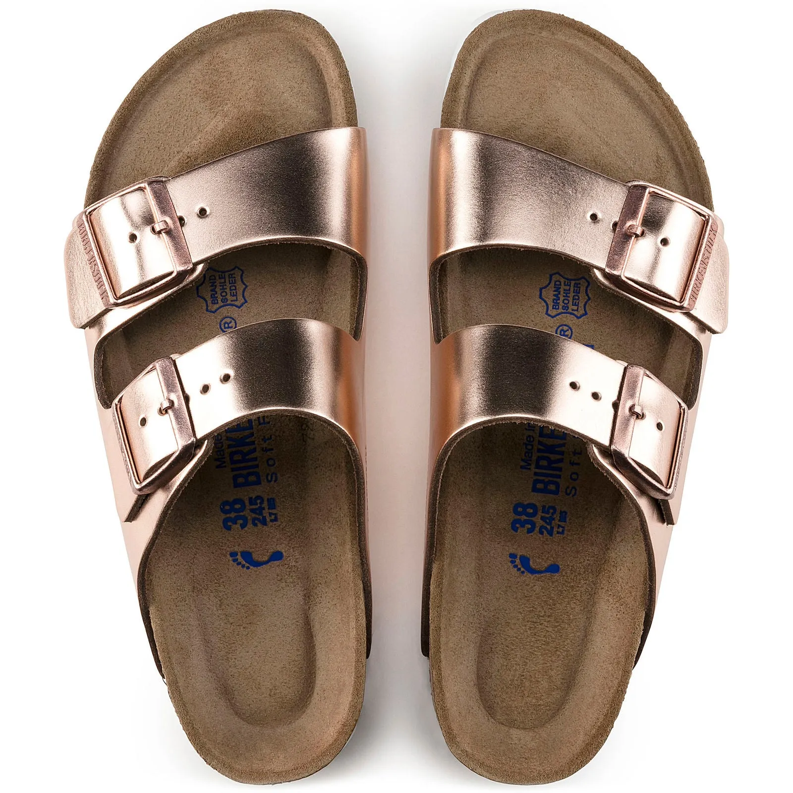 Birkenstock Arizona Soft Footbed - Metallic Leather