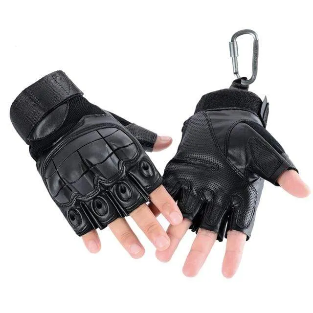 Black Moto Motocross Glove Men Leather Motorcycle Full Finger Gloves Cycling Bike Bicycle Riding BMX Enduro Work Mittens Summer