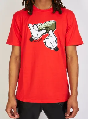 Black Pike T-Shirt - Stacks - Red - BS3068